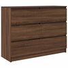 vidaXL Dressoir 100x35x76 cm bewerkt hout bruin eikenkleur