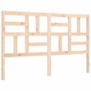 vidaXL Bedframe met hoofdbord massief hout