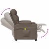 vidaXL Massagestoel stof taupe