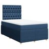 vidaXL Boxspring met matras stof blauw 120x200 cm