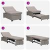 vidaXL Uittrekbare Sofa Bed Taupe 194 x 50 x 82 cm Multiplex