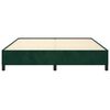 vidaXL Bedframe zonder matras 160x200 cm fluweel donkergroen