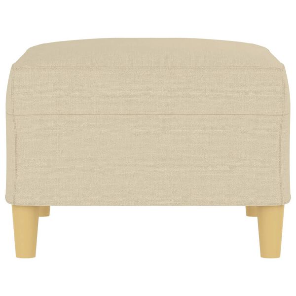 vidaXL Voetenbank 70x55x41 cm stof cr&egrave;mekleurig