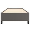 vidaXL Bedframe kunstleer grijs 90x190 cm
