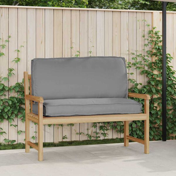 vidaXL Kussen Grijs 120 x 50 x 12 cm Oxford Stof