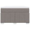 vidaXL Boxspring met matras stof taupe 120x190 cm