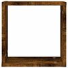vidaXL Wandrekken kubus 6 st 30x15x30 cm gerookt eiken