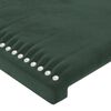 vidaXL Boxspring met matras fluweel donkergroen 120x200 cm