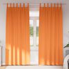 vidaXL Zwart-out Gordijnen met Ringen 2 pcs Feloranje 245 x 140 cm