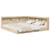 vidaXL Boekenkast Bed met plank Sonoma eiken 180 x 200 cm Bewerkt hout