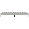 vidaXL Bedframe zonder matras 90x220 cm fluweel lichtgrijs
