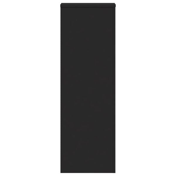 vidaXL Plantenstandaard 33x33x100 cm bewerkt hout zwart