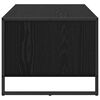vidaXL Salontafel Zwart Eiken 80 x 50 x 40 cm Bewerkt hout