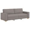 vidaXL 2-delige Loungeset met kussens stof taupe