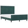 vidaXL Boxspringbed met hoofdeinde Donkergroen 160 x 200 cm Fluweel