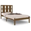vidaXL Bedframe massief hout honingbruin 75x190 cm