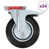 vidaXL 24 st Zwenkwielen 200 mm