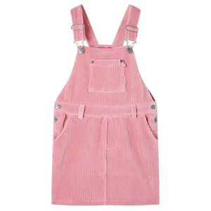 Kindertuinjurk 92 ribfluweel lichtroze