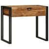 vidaXL Slaapkamer Kaptafels Bruin 90 x 50 x 75 cm Massief acaciahout
