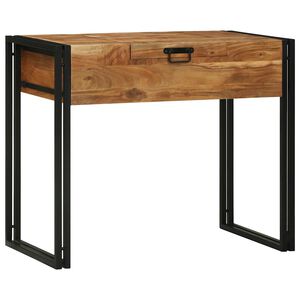 vidaXL Slaapkamer Kaptafels Bruin 90 x 50 x 75 cm Massief acaciahout