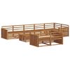 vidaXL Buiten bankenset 9 pcs Naturel
