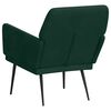 vidaXL Fauteuil 62x79x79 cm fluweel donkergroen