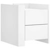 vidaXL Nachtkastje 45x50x50 cm bewerkt hout wit