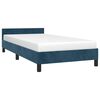 vidaXL Bedframe zonder matras 80x200 cm fluweel donkerblauw