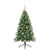 vidaXL Kunstmatig Voorverlicht Kerstboom met 150 LED Groen 120 cm PVC
