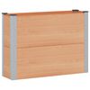 vidaXL Verhoogde plantenbak Bruin 100 x 30 x 72 cm WPC en Aluminium