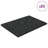 vidaXL Rubber granulaat patio pad Zwart 6 x 9 x 0,3 cm Rubber