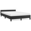 vidaXL Bedframe zonder matras 120x190 cm kunstleer zwart