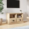 vidaXL Tv-meubel 80x35x50 cm bewerkt hout sonoma eikenkleurig