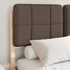 vidaXL Bedframe met Gevoerd Hoofdgedeelte Taupe 120 x 200 cm