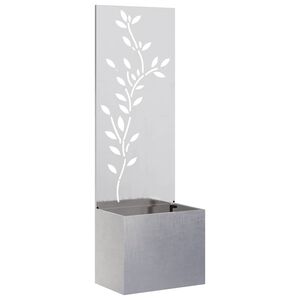 vidaXL Tuin Privacy Screen Zilver 50 x 32 x 150 cm Roestvrij staal