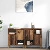 vidaXL Dressoirs 2 pcs Oud Hout 60 x 35 x 70 cm Bewerkt hout