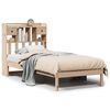 vidaXL Bed met boekenkast zonder matras massief grenenhout 90x190 cm