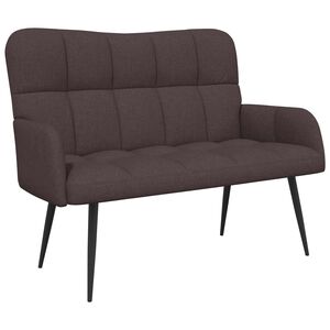 vidaXL 2-Zits Sofa Donkerbruin 115 x 61 x 87 cm Stof