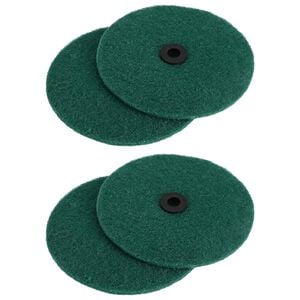 vidaXL Vloer Polisher Scrub 4 st &Oslash; 14 cm Donkergroen Microvezel