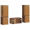 vidaXL Tv-meubelset 5 pcs Oud Hout Bewerkt hout