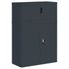 vidaXL Archiefkast 90x40x130 cm staal antracietkleurig