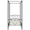 vidaXL Hemelbedframe metaal zwart 120x200 cm