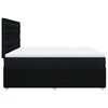 vidaXL Boxspring met matras stof zwart 200x200 cm