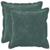 vidaXL Kussensloop 2 pcs HOUTEN Zee blauw 30 x 30 cm Microfiber Fleece