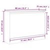 vidaXL Schoenenkast 80x21x57 cm bewerkt hout sonoma eikenkleurig