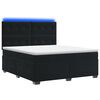 vidaXL Boxspringbed met matras Zwart 180 x 200 cm Fluweel