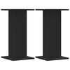 vidaXL Speakerstandaards 2 st 30x30x60 cm bewerkt hout zwart