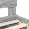 vidaXL Bedframe met hoofdeinde Grijs Sonoma 120 x 190 cm Bewerkt hout