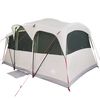 vidaXL Gezinstent 435 x 255 x 216 cm Polyester en staal Wit en Groen