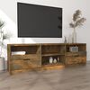 vidaXL Tv-meubel 150x33,5x45 cm bewerkt hout gerookt eikenkleurig